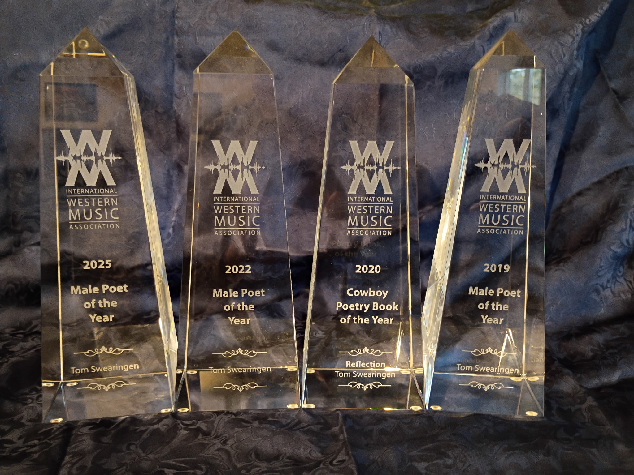 2025 International Western Music Association Male Poet of the Year.